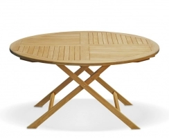 Suffolk 5ft Round Folding Outdoor Dining Table – 1.5m
