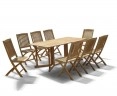 Shelley Garden Gateleg Table and 8 Chairs Set
