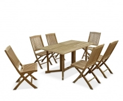 Shelley Gateleg Rectangular Garden Table and 6 Chairs