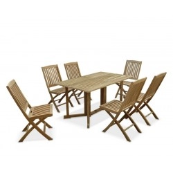 Shelley Gateleg Rectangular Garden Table and 6 Chairs