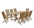 Shelley 8 Seater Gateleg Garden Table and Chairs Set