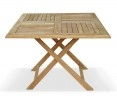 teak foldable outdoor table