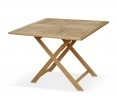 Suffolk Square Folding Table, Teak – 1m