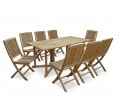 Shelley Outdoor Drop Leaf Table and 8 Rimini Chairs