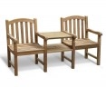 Clivedon Vista Teak Companion Seat, Jack and Jill Bench