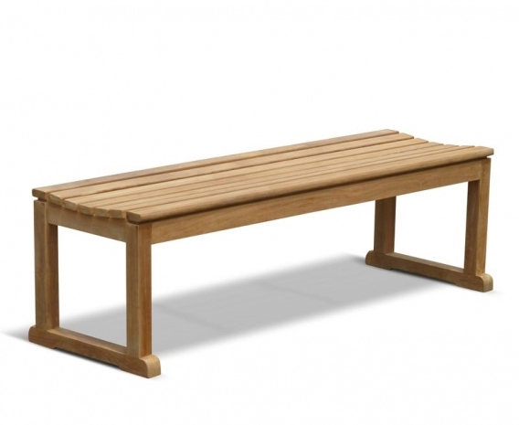 Westminster Teak Backless Garden Bench – 1.5m