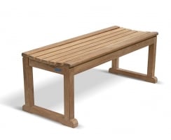 Westminster Teak Backless Garden Bench – 1.2m