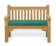 sturdy teak park bench