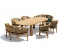 Titan 8 Seater Garden Table 2.6m, Contemporary Benches & Chairs