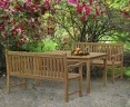 Sandringham Teak Table and Benches Set - 1.5m