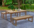 Sandringham Teak Table and Benches Set