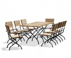 Bistro Table and 8 Chairs Set