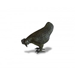 Small Hen Brass Ornament