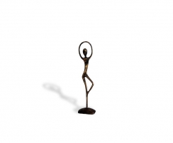 Small Ballerina Brass Ornament