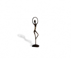 Small Ballerina Brass Ornament