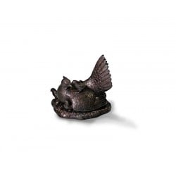 Chicken With Baby Brass Ornament
