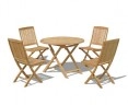 Suffolk 4 Seater Folding Table and Rimini Folding Chairs Set