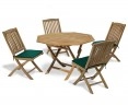 Suffolk Octagonal 1.2m Table with 4 Bali Side Chairs Set
