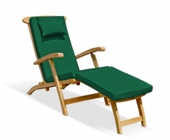 Halo Teak Steamer Chair with cushion