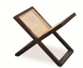 Wicker and Teak Magazine Rack