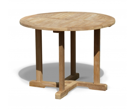 Canfield Teak Round Dining Table – 1m