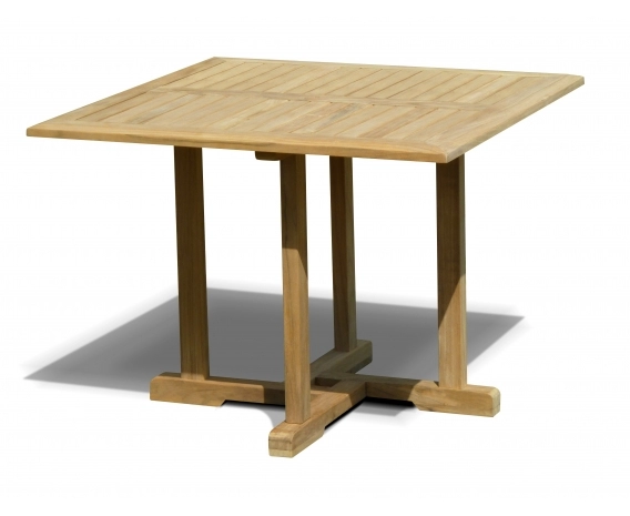 Canfield Teak Square Patio Dining Table – 1m