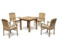Balmoral 4 Seater Garden Table and Stacking Chairs Set