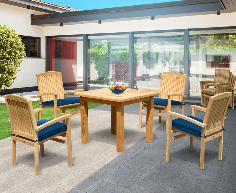 balmoral 4 seater garden table and stacking chairs set