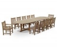 13 Piece Patio Set with Hilgrove Oval 4m Table, Side Chairs & Armchairs