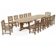 12 Seater Patio Set with Hilgrove 4m Garden Table & Ascot Chairs