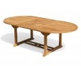 Wimbledon Teak Garden Dining Set – Wide Table