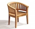 Contemporary Coffee Table & Armchairs, Teak Conversation Set