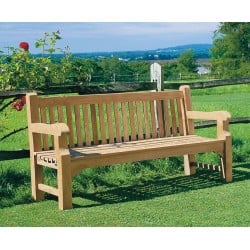 chunky garden bench