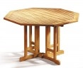 Berrington Octagonal Gateleg 1.2m Table & 4 Bali Side Chairs