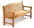 Clivedon 3 Seater Garden Bench, Teak – 1.5m