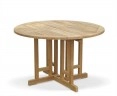 Berrington Round Gateleg 1.2m Table with 4 Rimini Armchairs