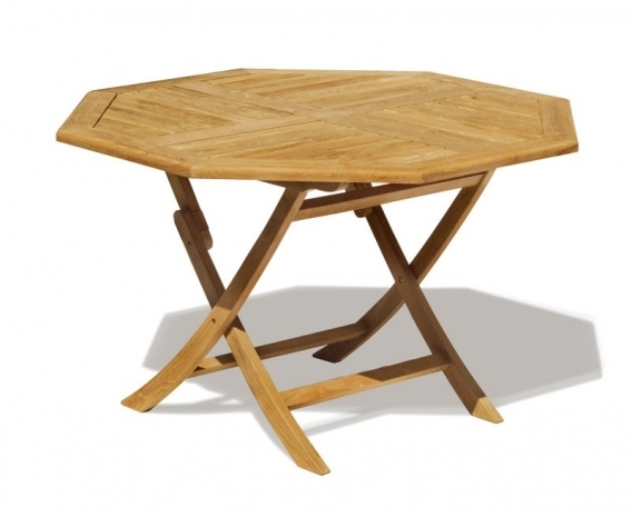 Suffolk 5ft Folding Octagonal Garden Table – 1.5m