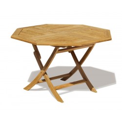 Suffolk 5ft Folding Octagonal Garden Table – 1.5m