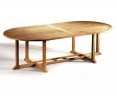 Hilgrove Large Teak Oval Outdoor Table – 1.3 x 2.6m