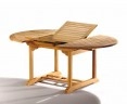 Brompton Extending 1.2 - 1.8m Table & 6 Bali Stacking Chairs Teak Set