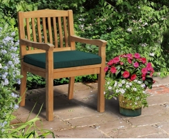 Hilgrove Teak Garden Armchair with cushion