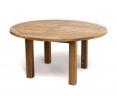 Titan Teak 6 Seater Round Garden Table 1.5m