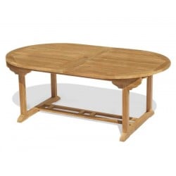 double leaf extendable outdoor table