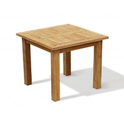 Balmoral Teak Chunky Square Garden Table – 0.9m