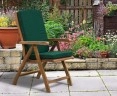 Bali Teak Outdoor Reclining Chair with cushion