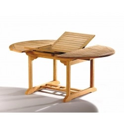 Brompton Extending 1.2 - 1.8m Table & 6 Bali Recliner Chairs, Teak Set