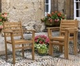 Brompton Extending 1.8 - 2.4m Table & 8 Yale Stacking Chairs Teak Set