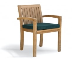 Monaco Outdoor Stacking Chair with cushion