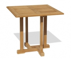 Canfield Small Teak Square Garden Table – 0.8m