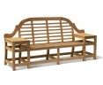 Cheltenham Teak Decorative Outdoor Bench – 2.27m